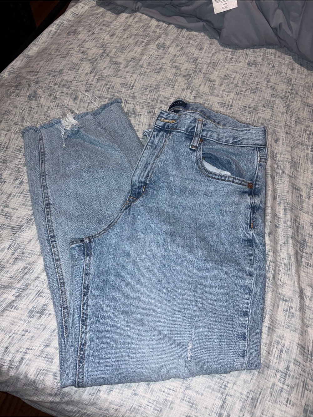Aeropostale Light Blue Straight Leg mom jeans size 10 R